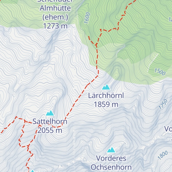 Map of Ludwig-Rieger-Biwak