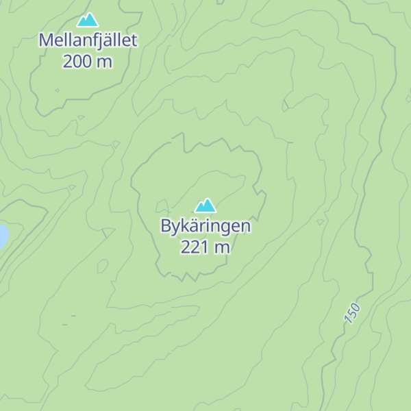 Map of Bykäringen