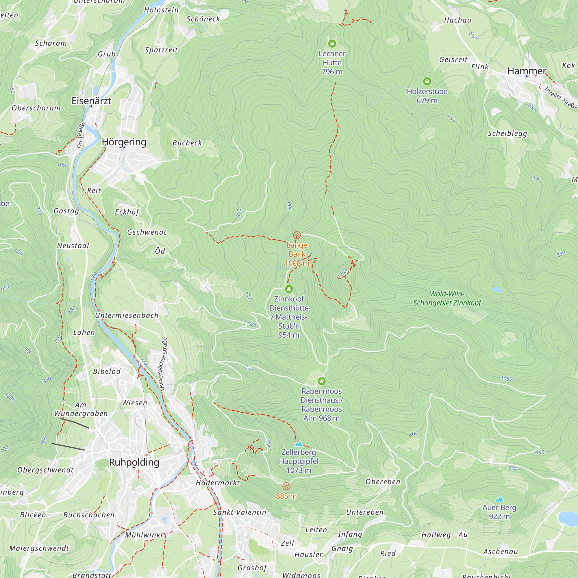 Zinnkopf Diensthütte / Mattheis-Stub'n map