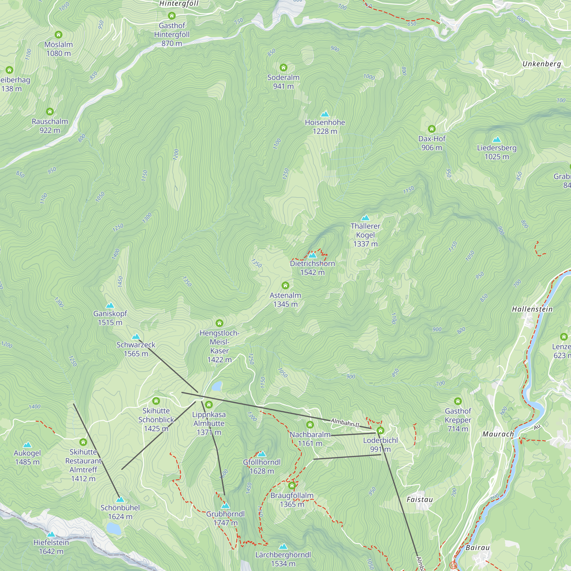 Astenalm map
