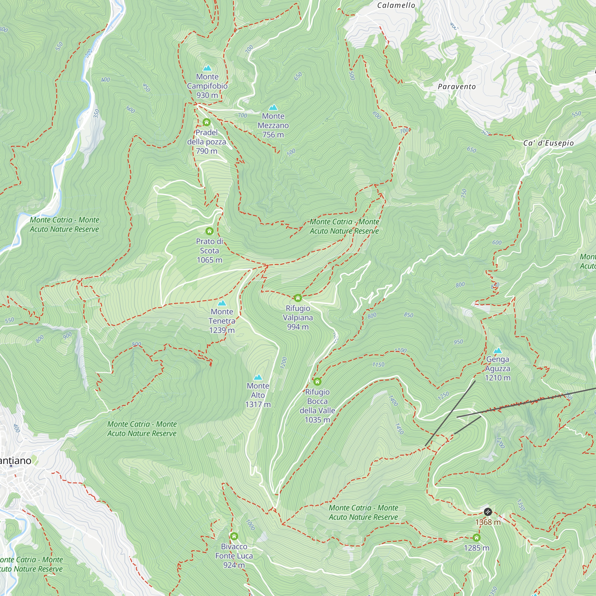 Rifugio Valpiana map