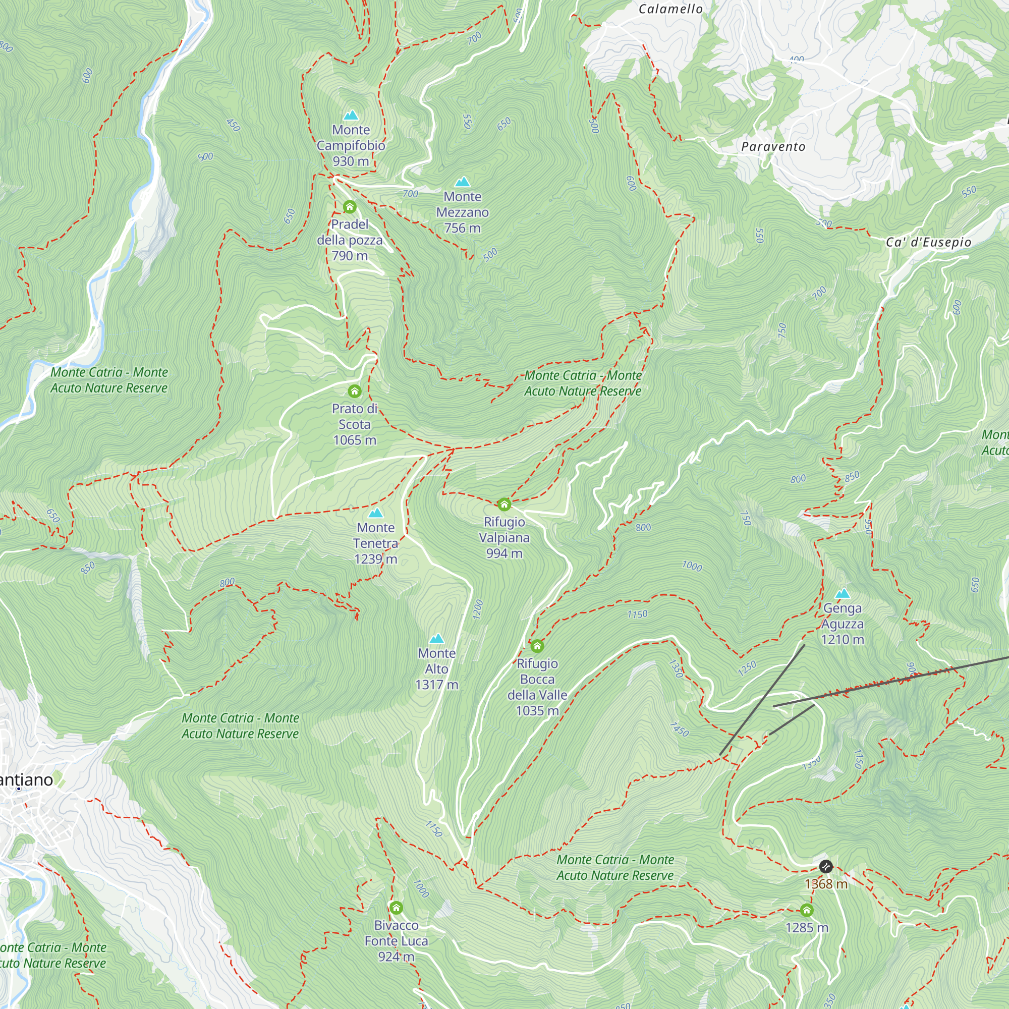 Rifugio Valpiana map