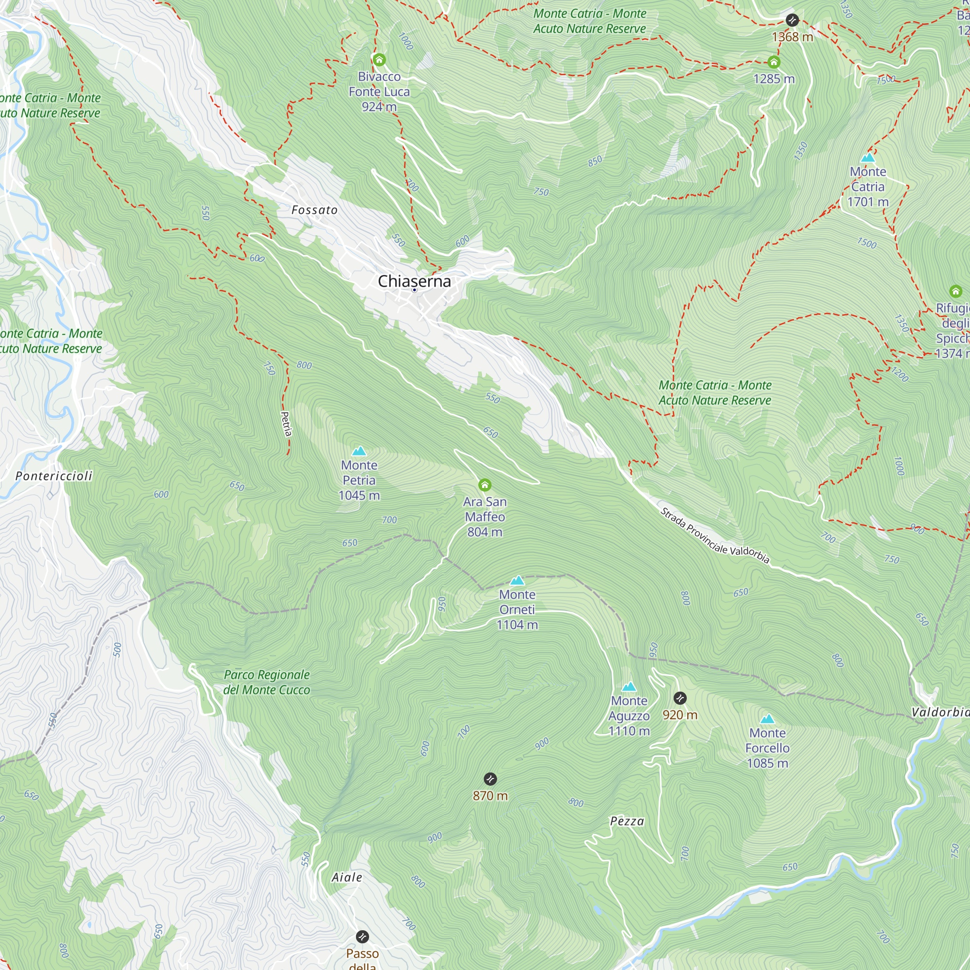 Ara San Maffeo map