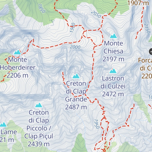 Map of Creton di Clap Grande