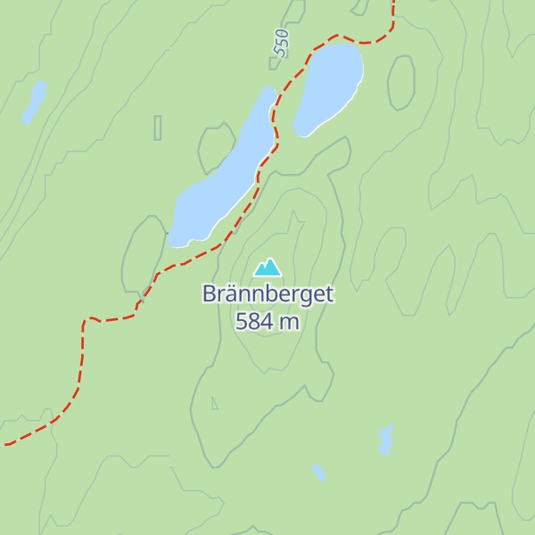 Map of Brännberget