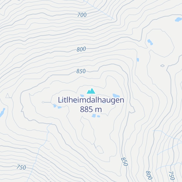 Map of Litlheimdalhaugen