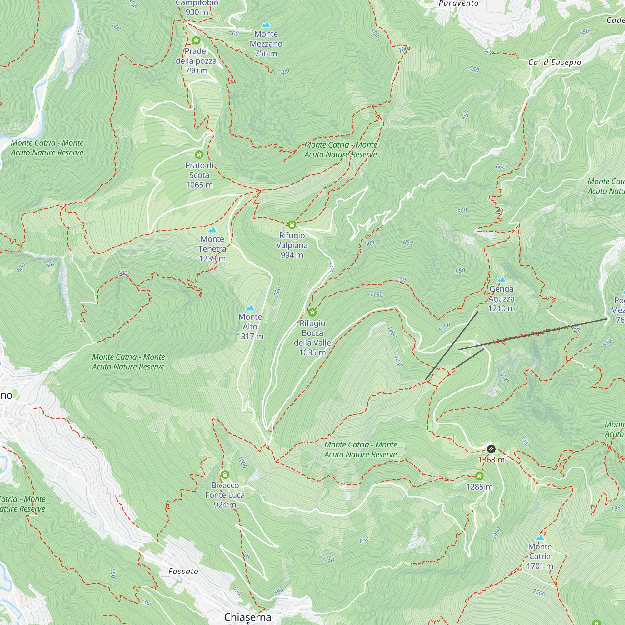 Rifugio Bocca della Valle map