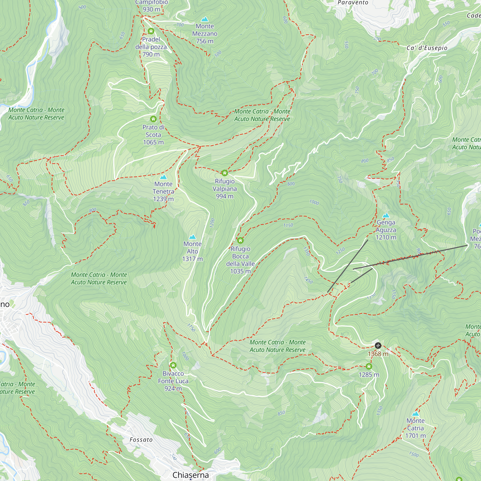 Rifugio Bocca della Valle map