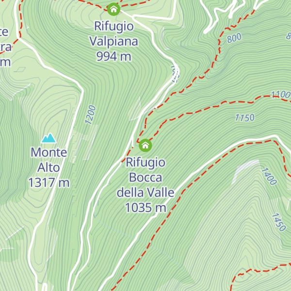 Map of Rifugio Bocca della Valle