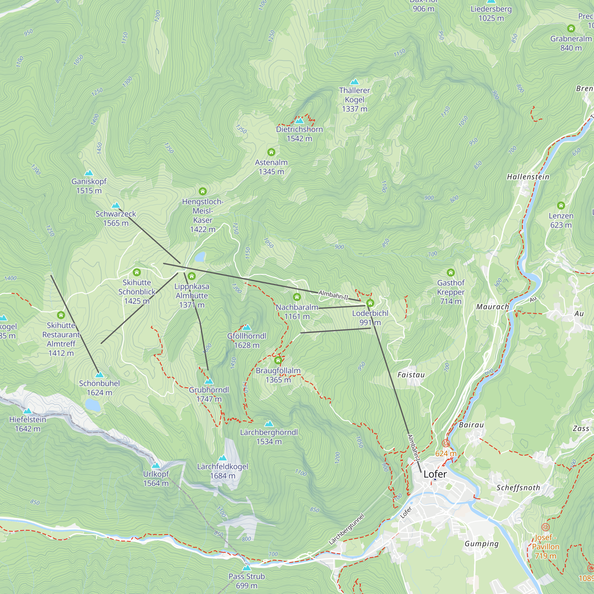 Nachbaralm map
