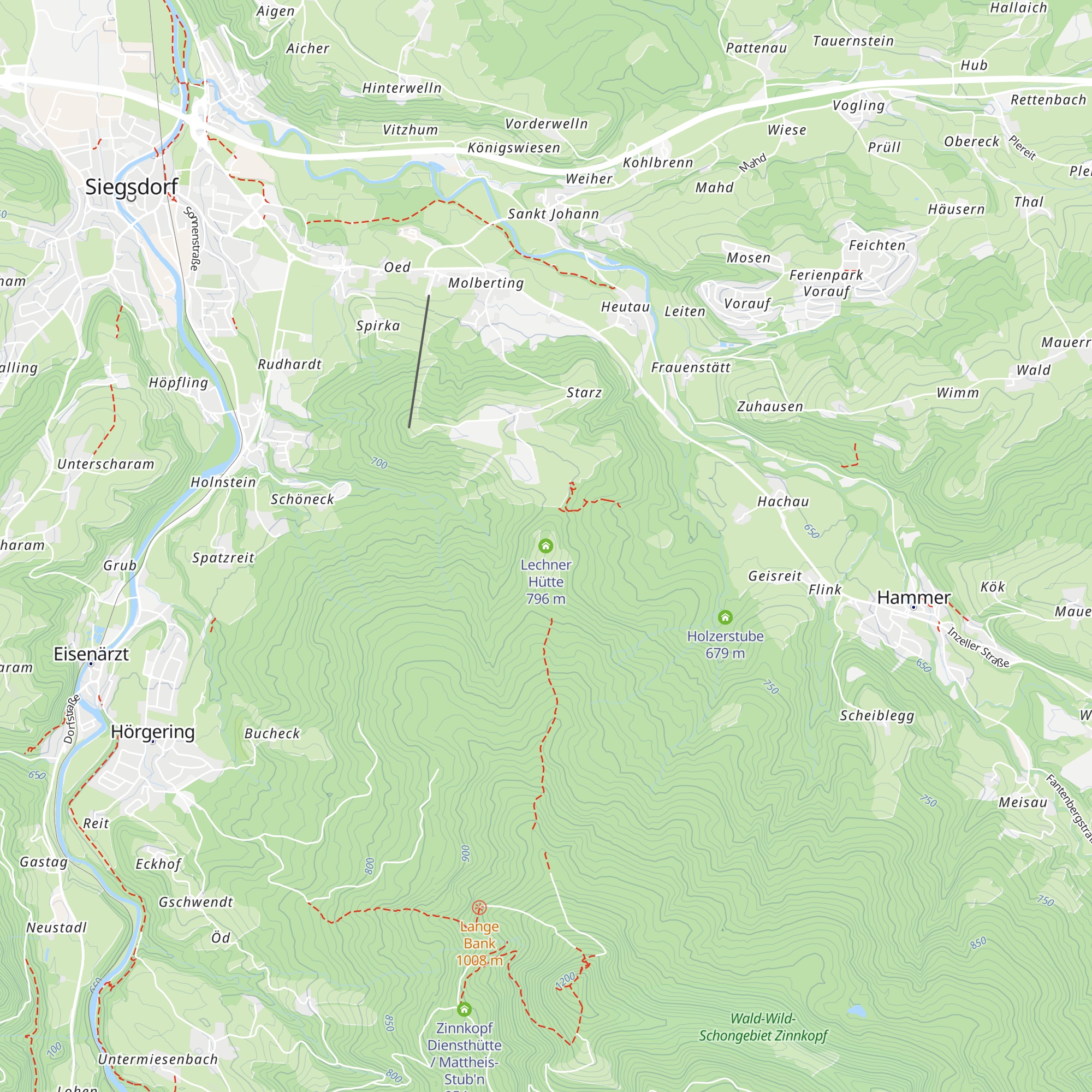 Lechner Hütte map