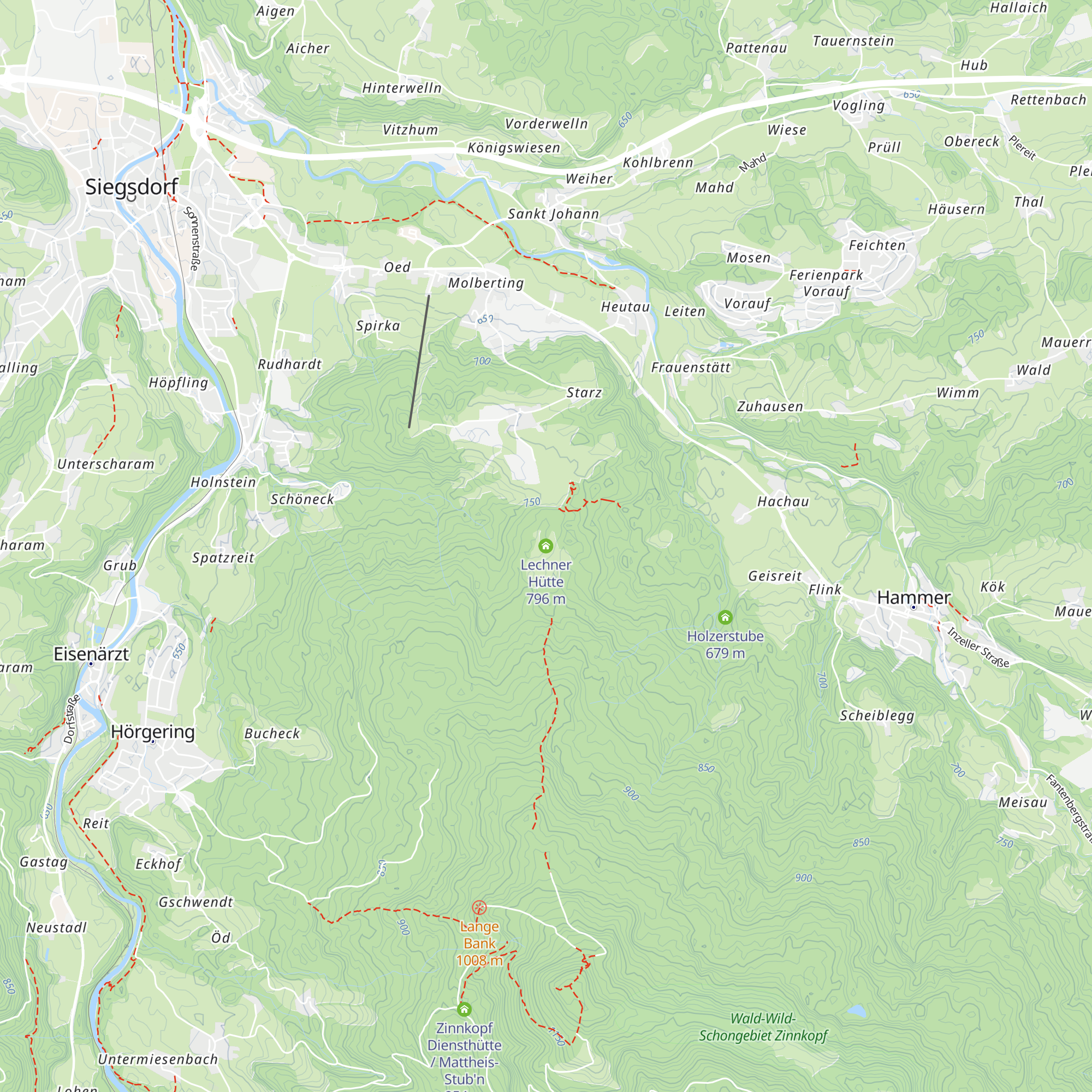 Lechner Hütte map