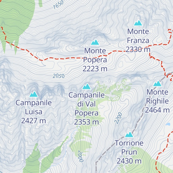 Map of Campanile di Val Popera
