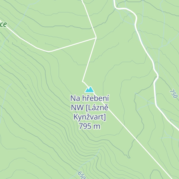 Map of Na hřebení NW [Lázně Kynžvart]