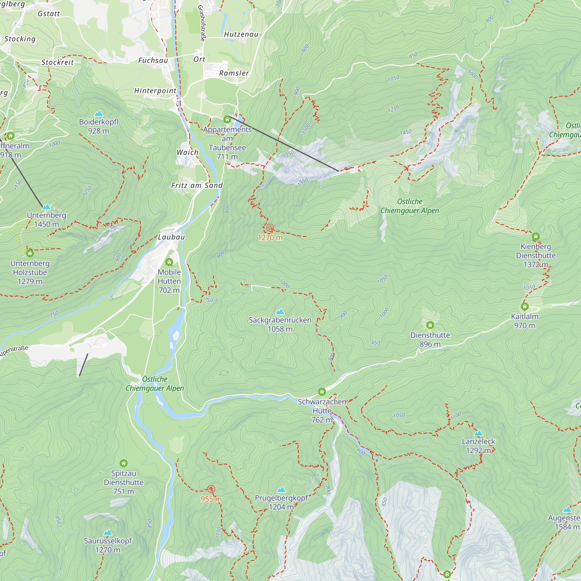 Sackgrabenstube map