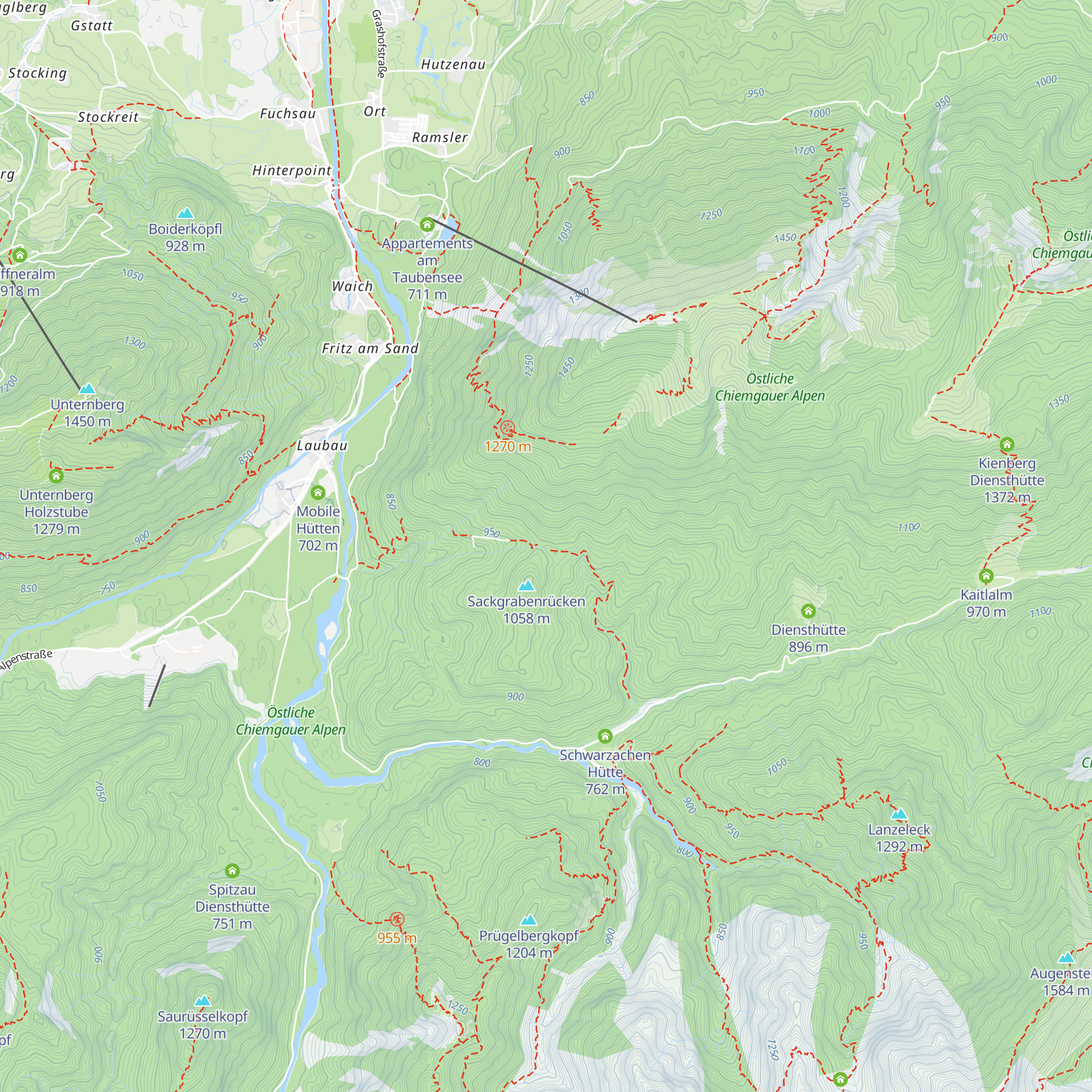 Sackgrabenstube map