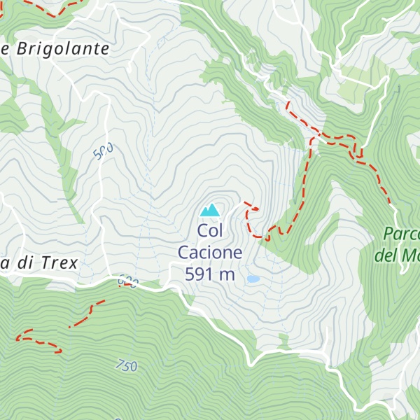 Map of Col Cacione