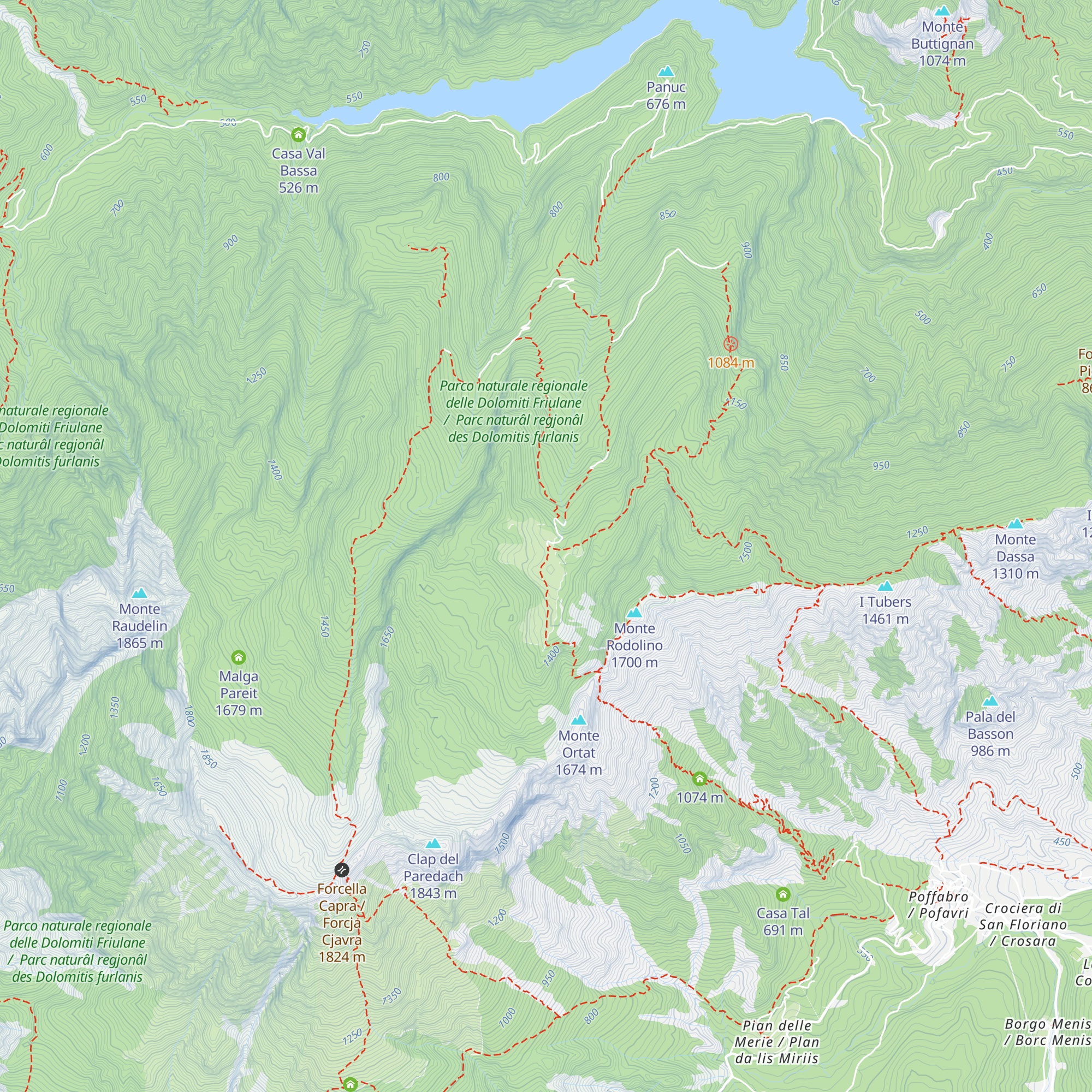 Casera Valine map