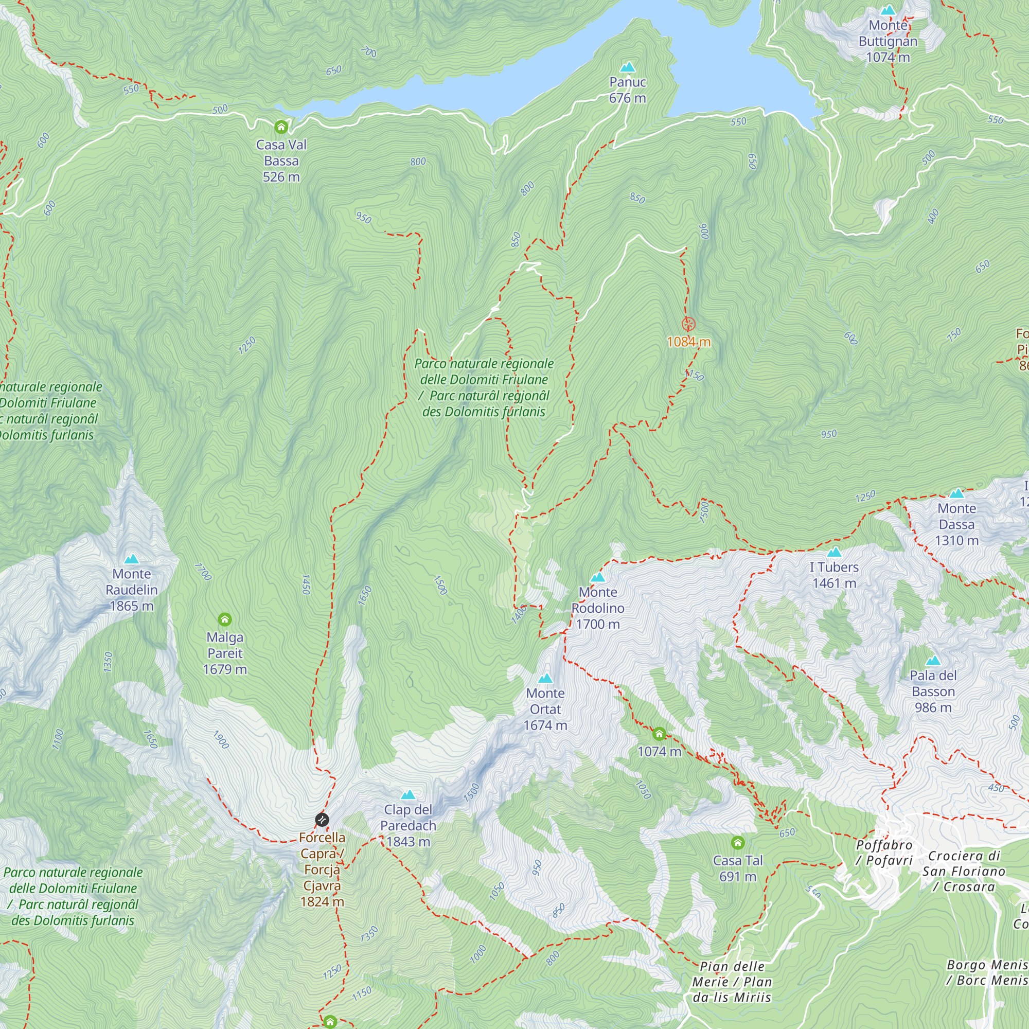 Casera Valine map