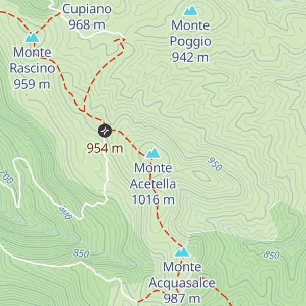 Map of Monte Acetella