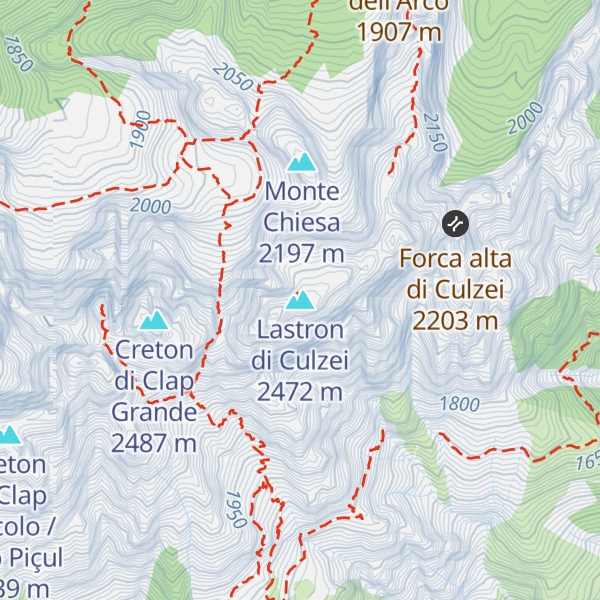 Map of Lastron di Culzei