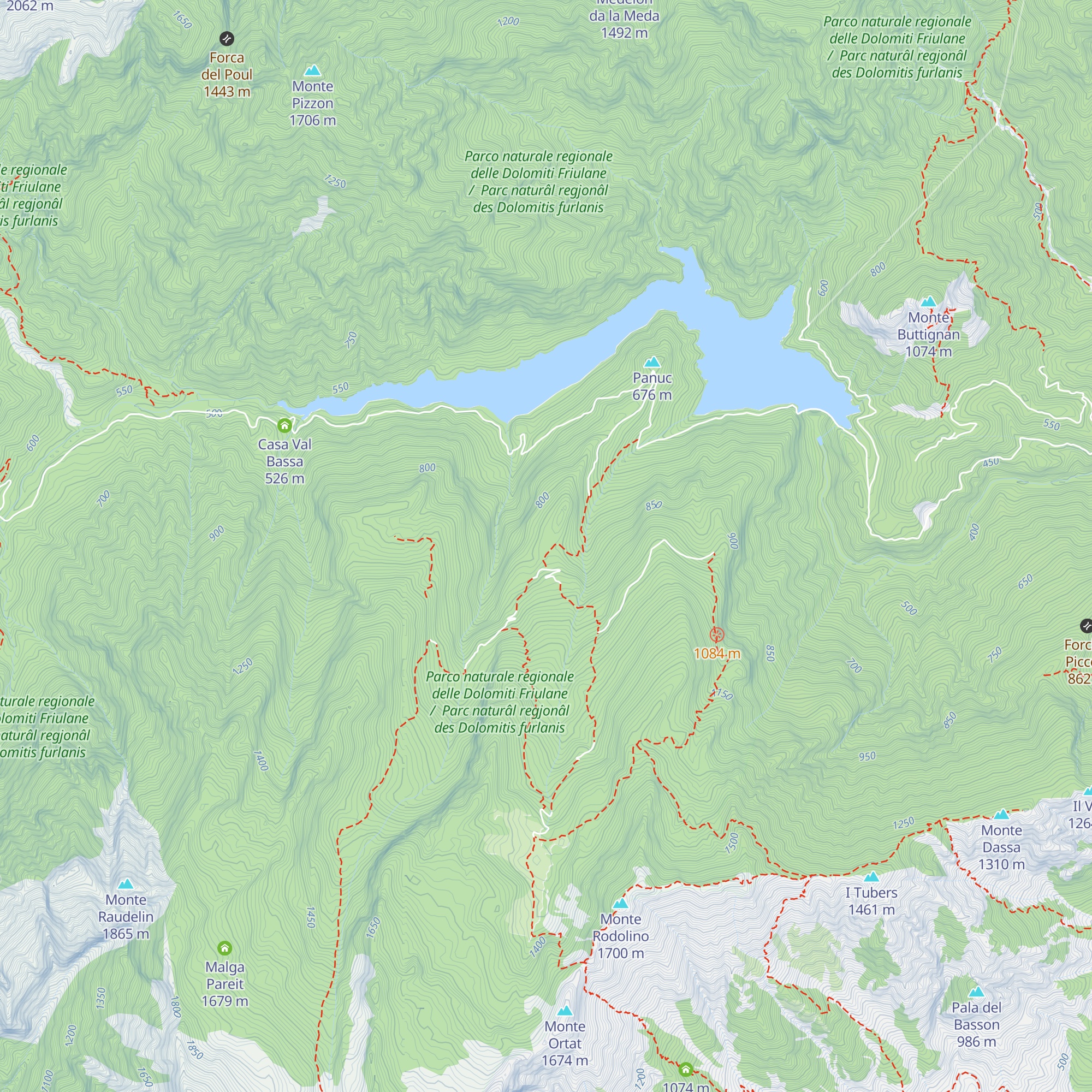 Malga Ciuccui map