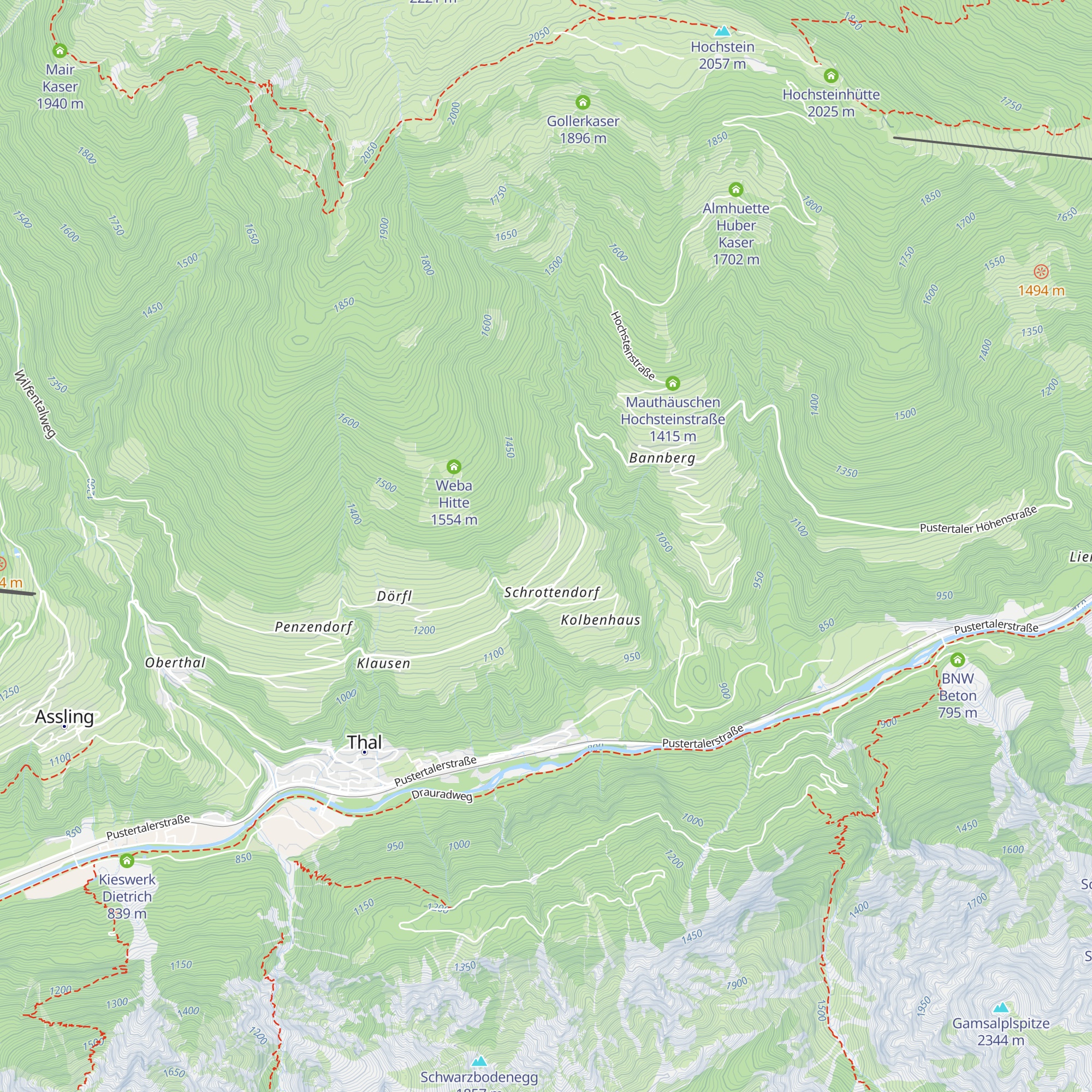 Ferienwohnung Obergollerhof map