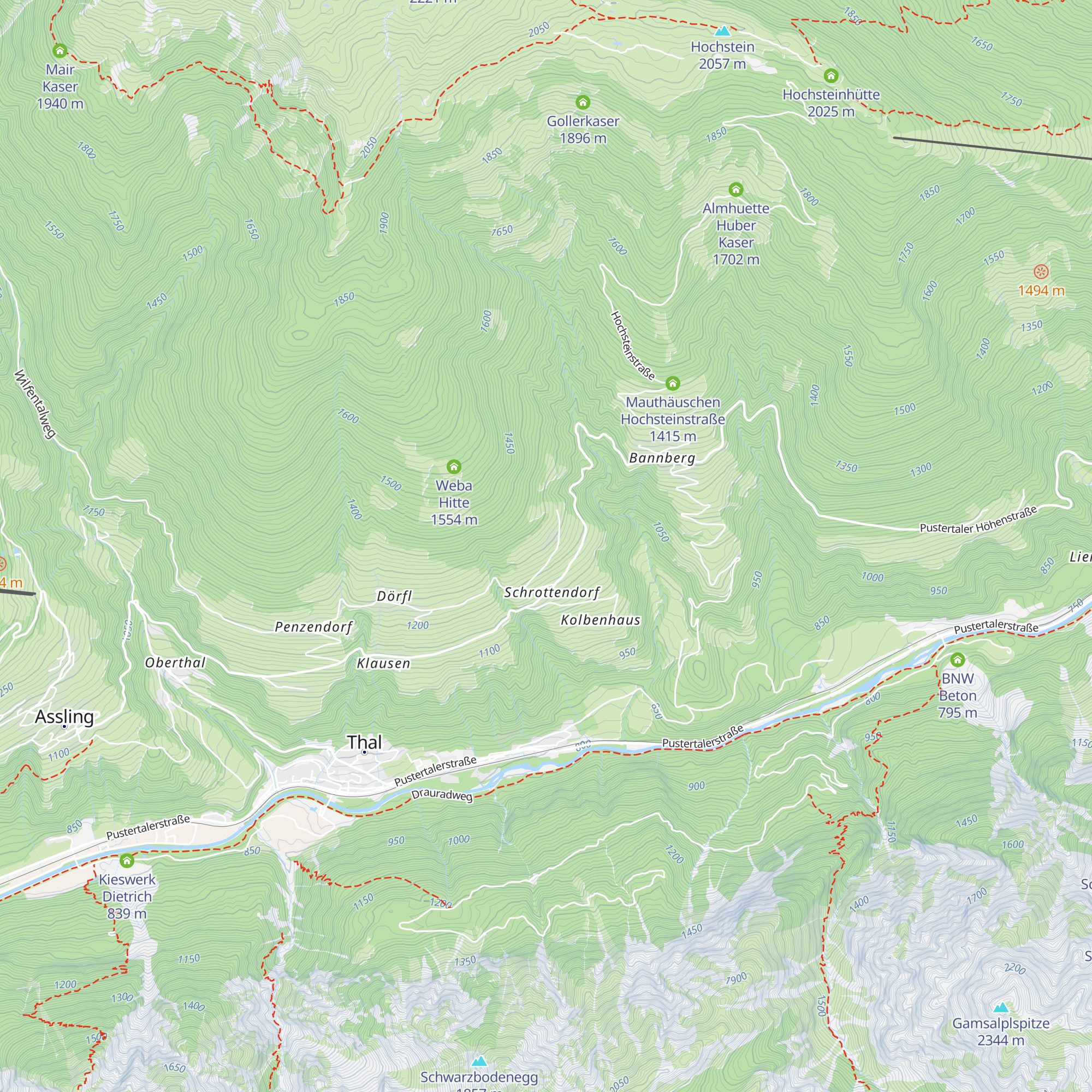 Ferienwohnung Obergollerhof map