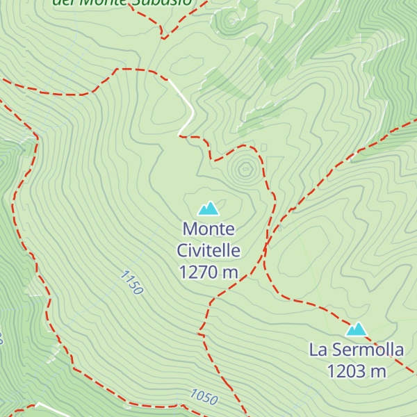 Map of Monte Civitelle