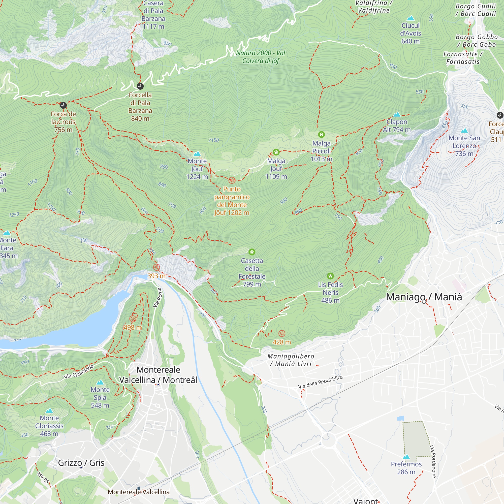 Casetta della Forestale map