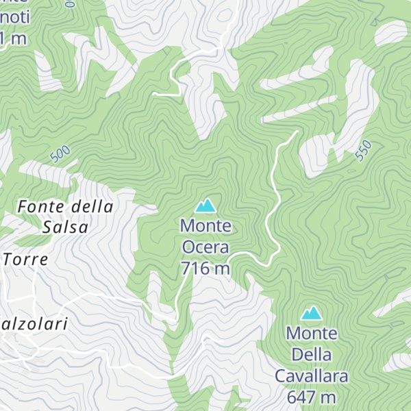 Map of Monte Ocera