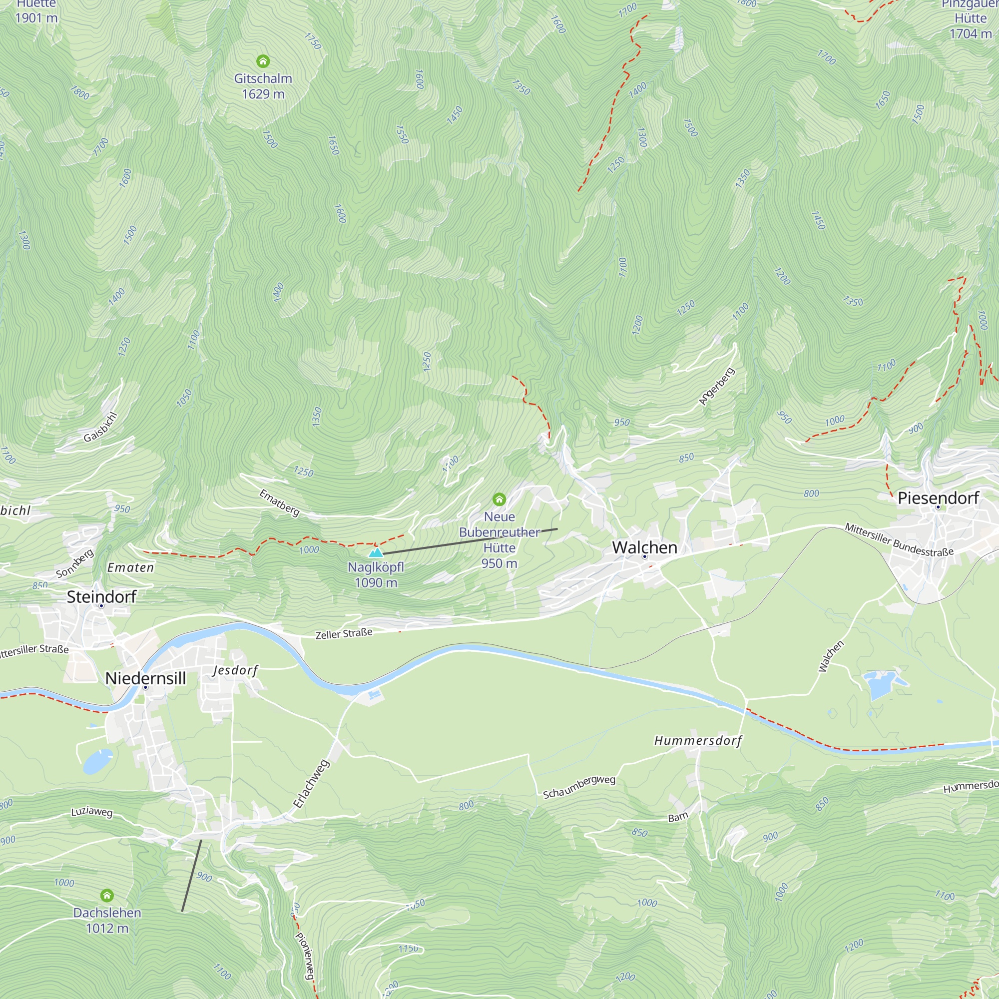 Neue Bubenreuther Hütte map