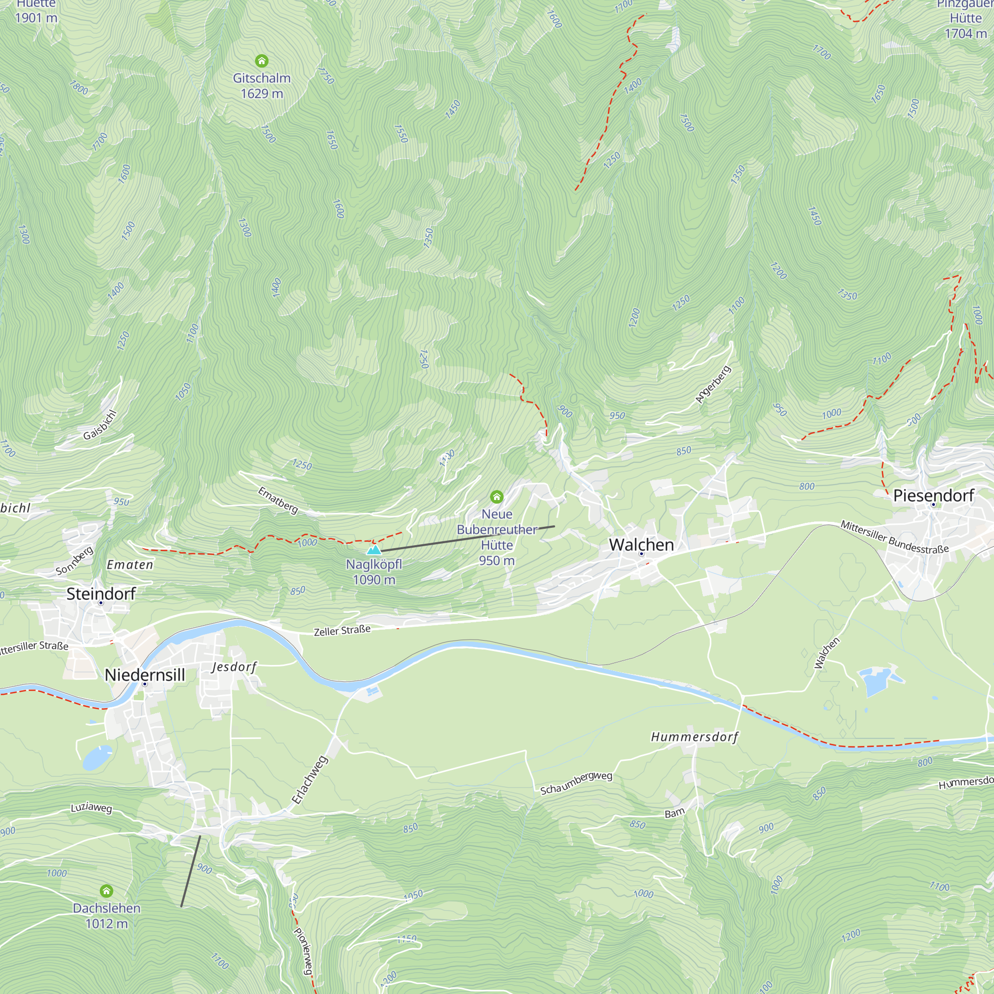 Neue Bubenreuther Hütte map