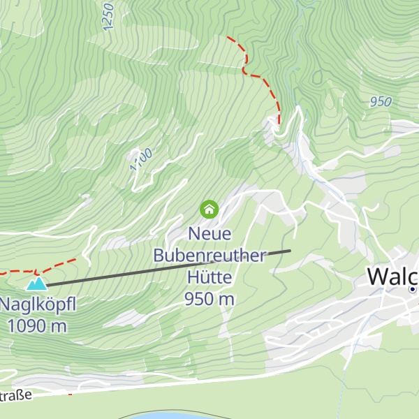 Map of Neue Bubenreuther Hütte