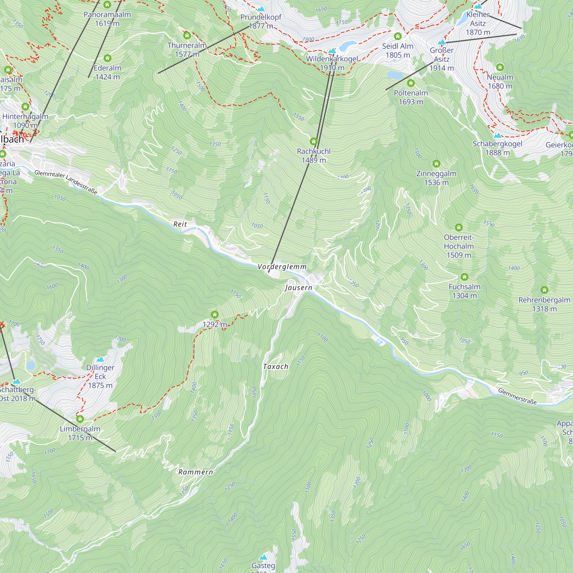 Jausernalm map