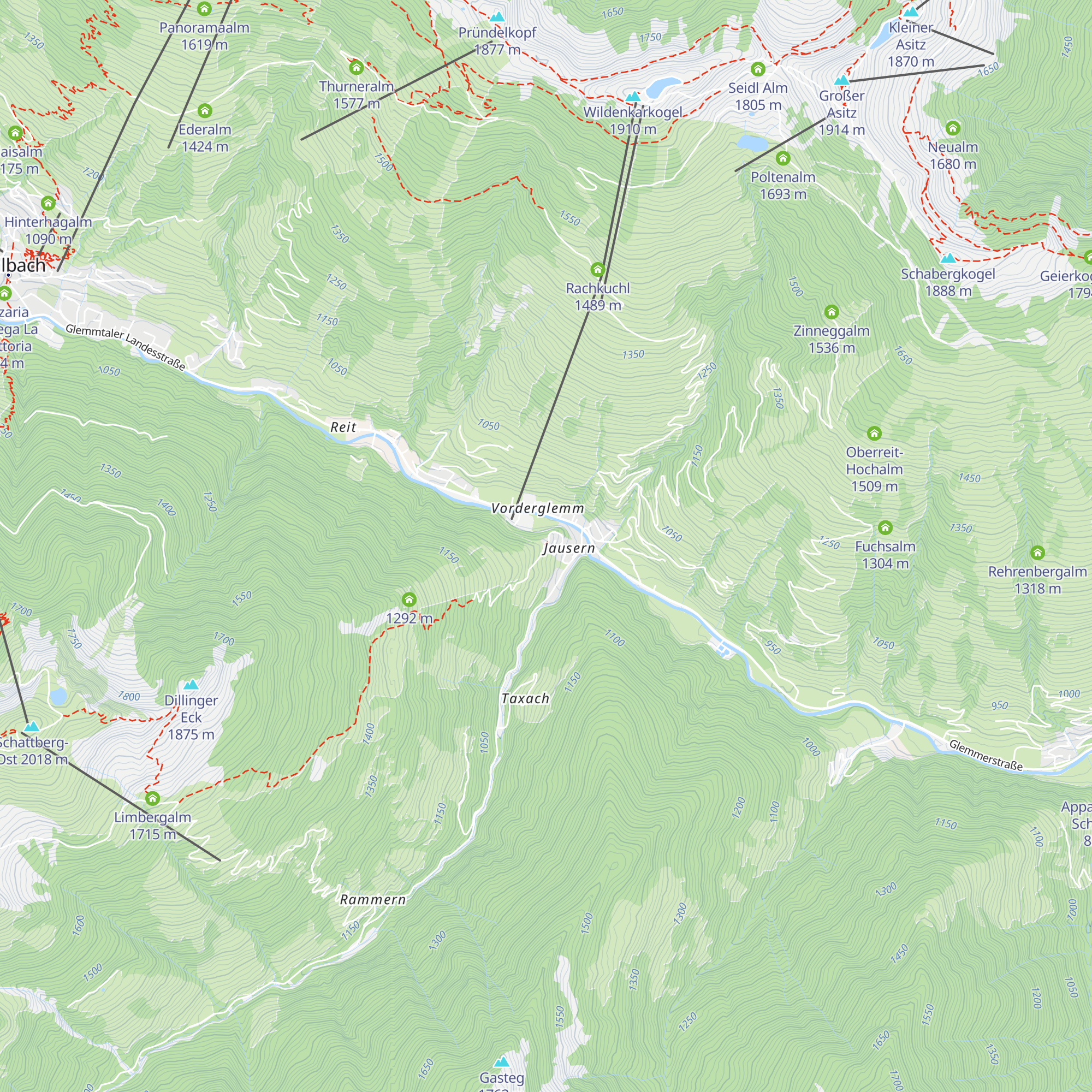 Jausernalm map
