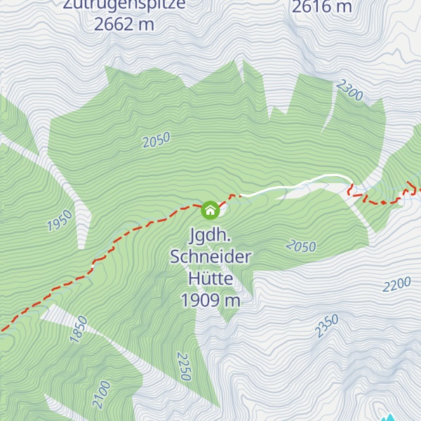 Map of Jgdh. Schneider Hütte