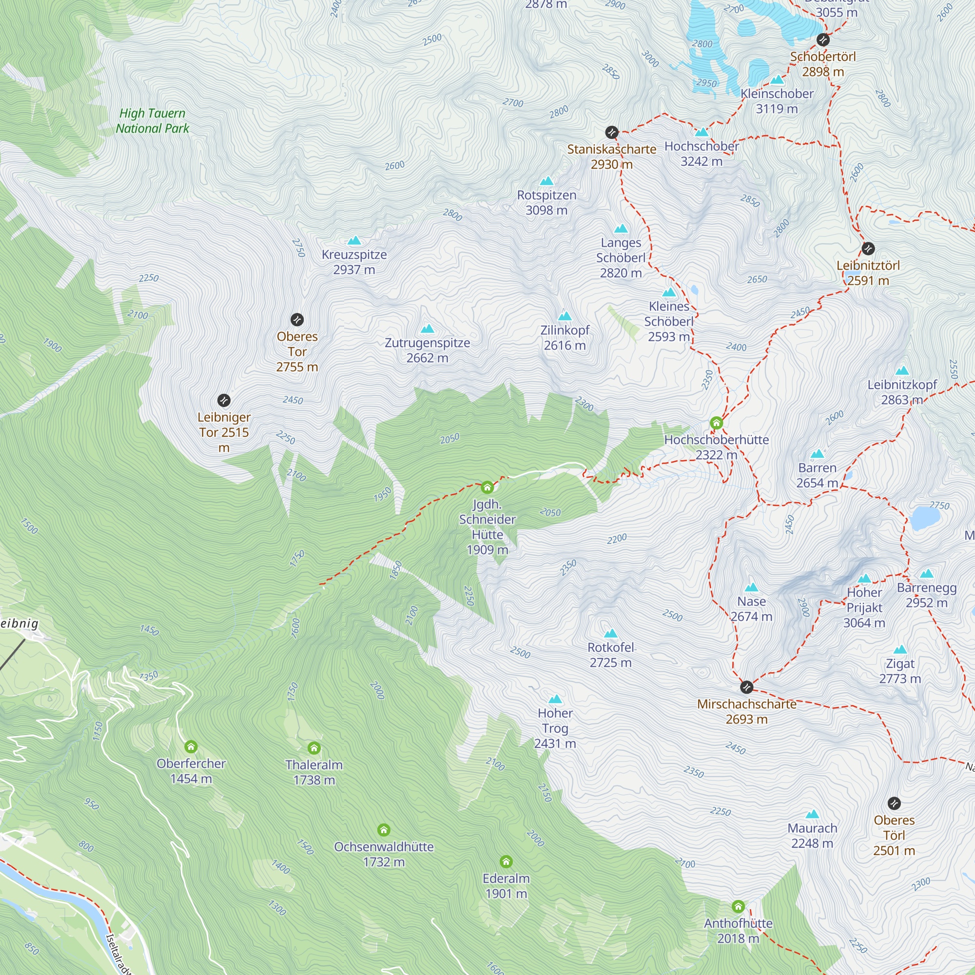 Jgdh. Schneider Hütte map