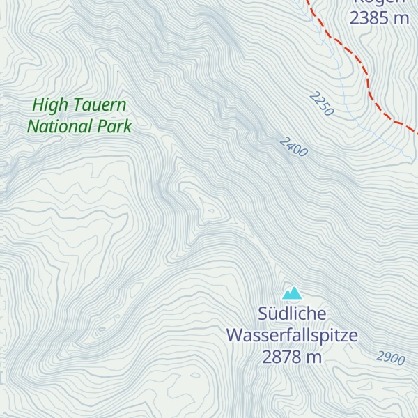 Map of Nördliche Wasserfallspitze