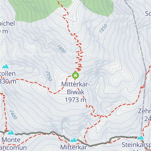 Map of Mitterkar-Biwak
