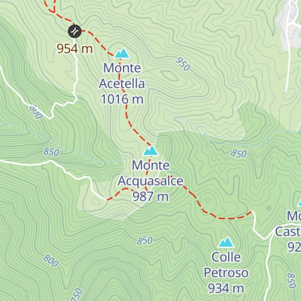 Map of Monte Acquasalce