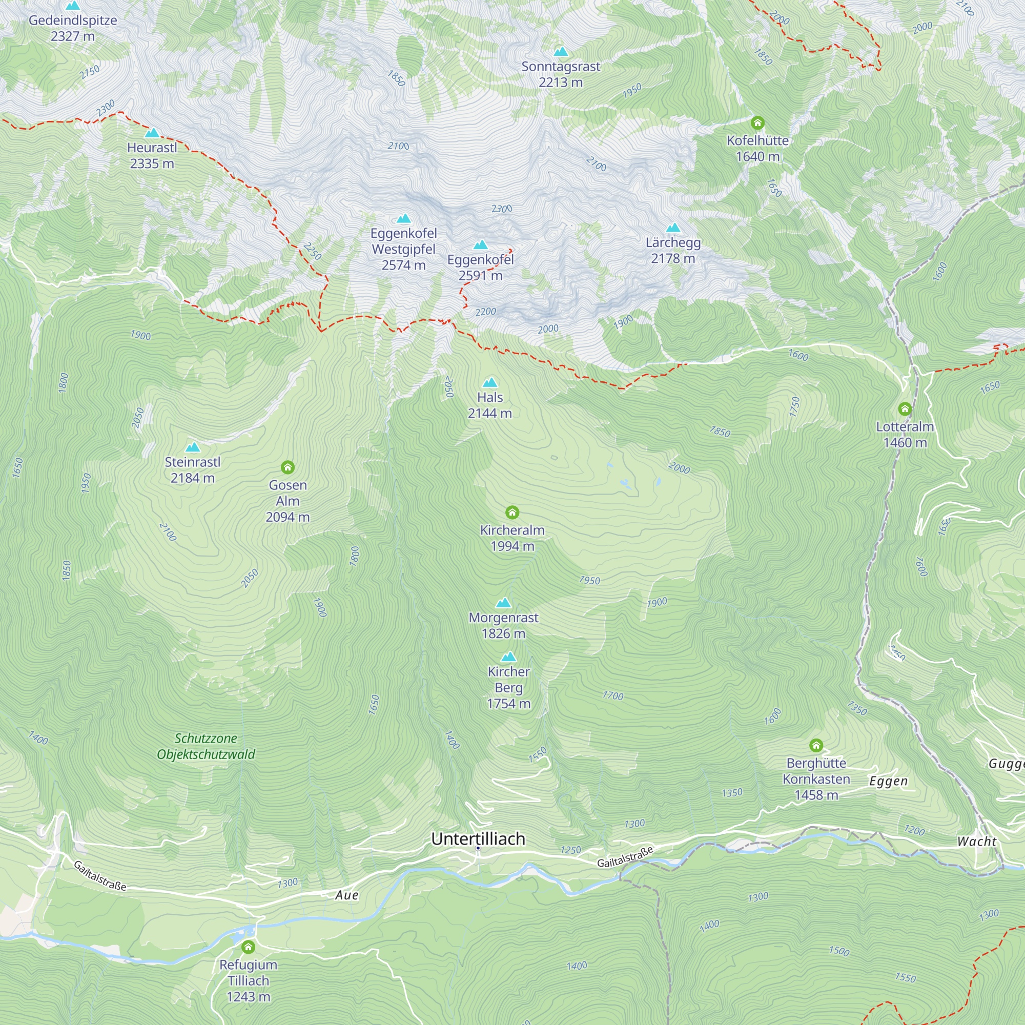 Kircheralm map