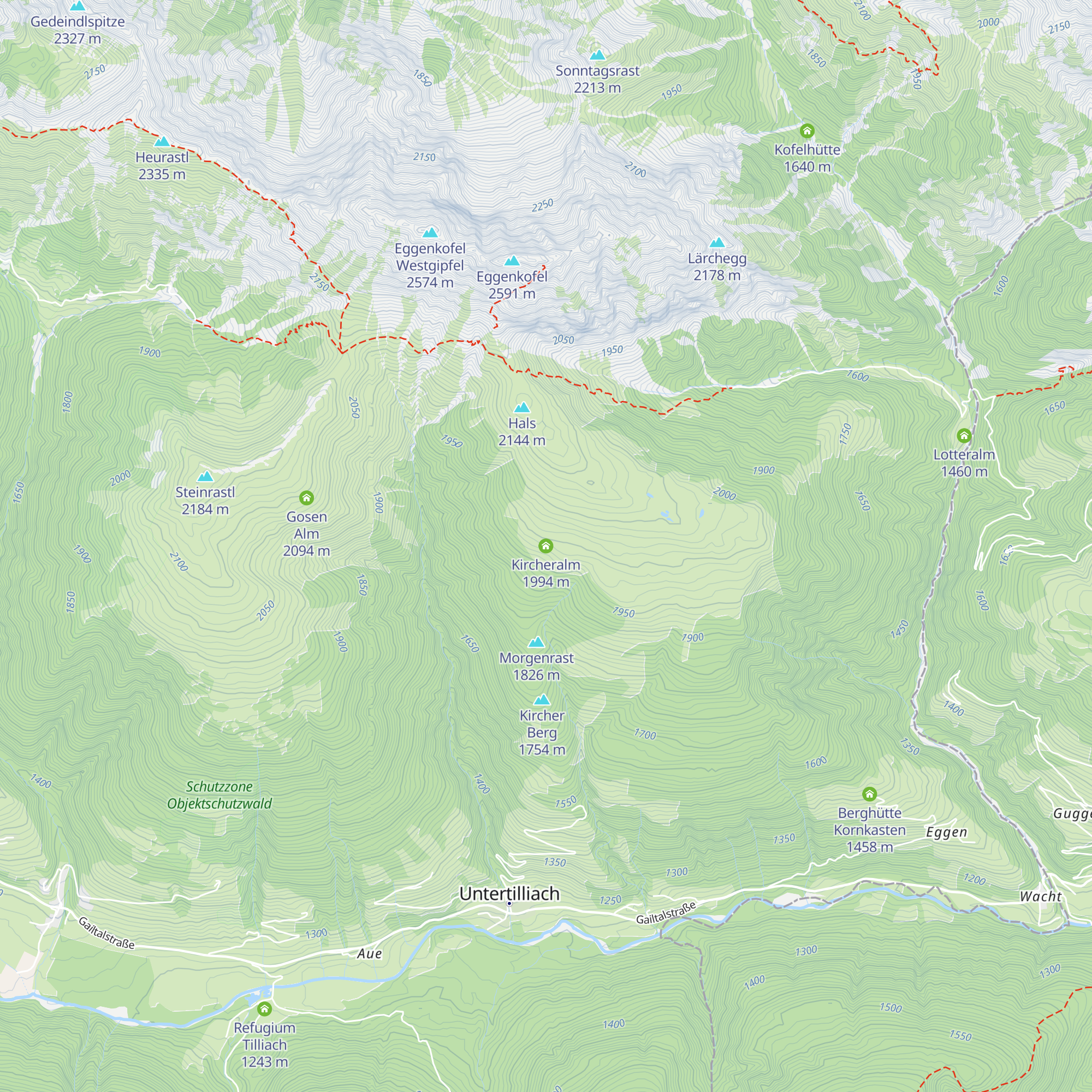 Kircheralm map