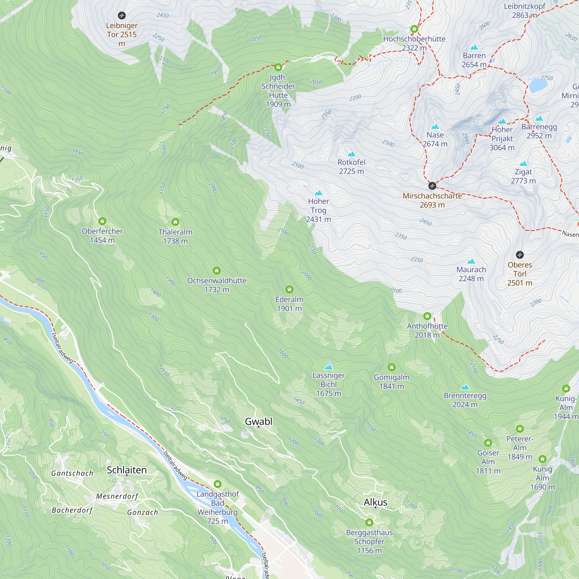Ederalm map