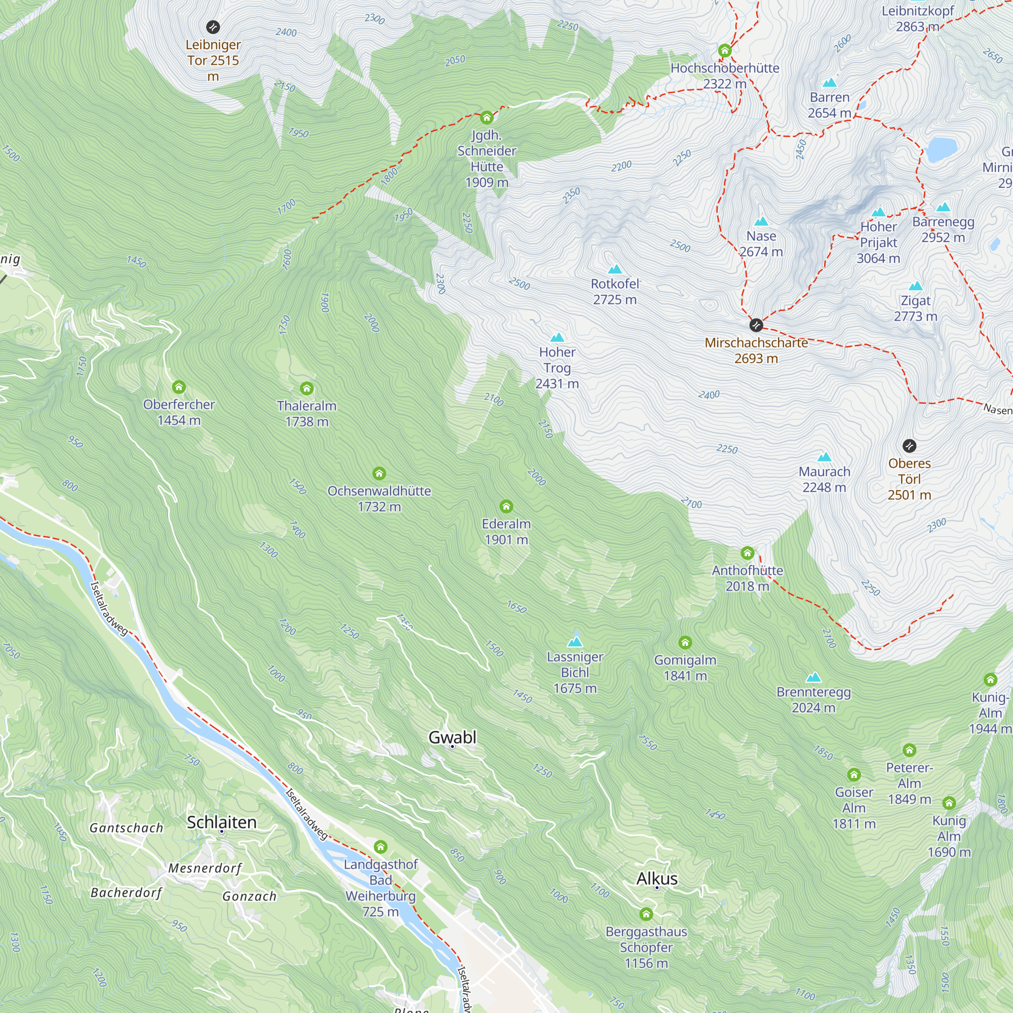 Ederalm map