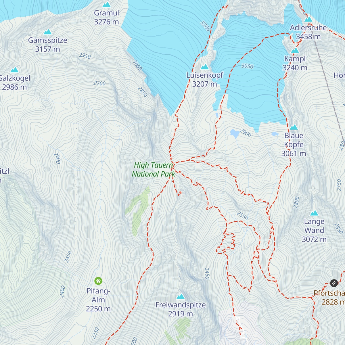 Stüdlhütte map