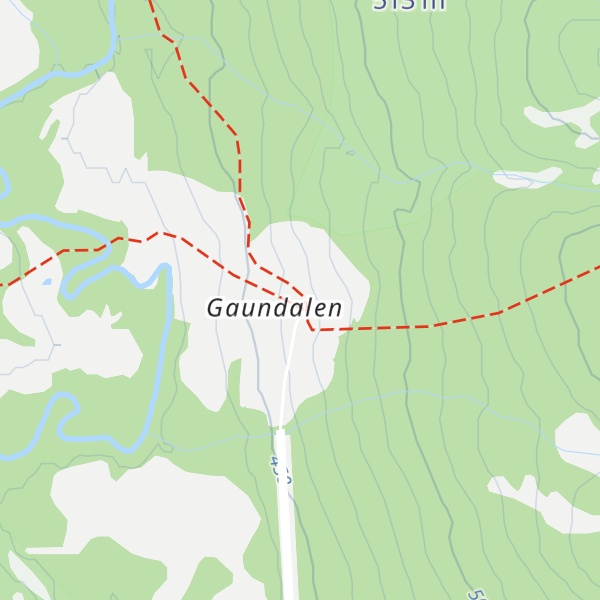 Map of Gaundalen Fjellgård