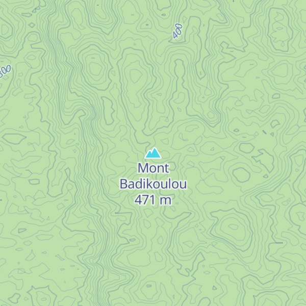 Map of Mont Badikoulou