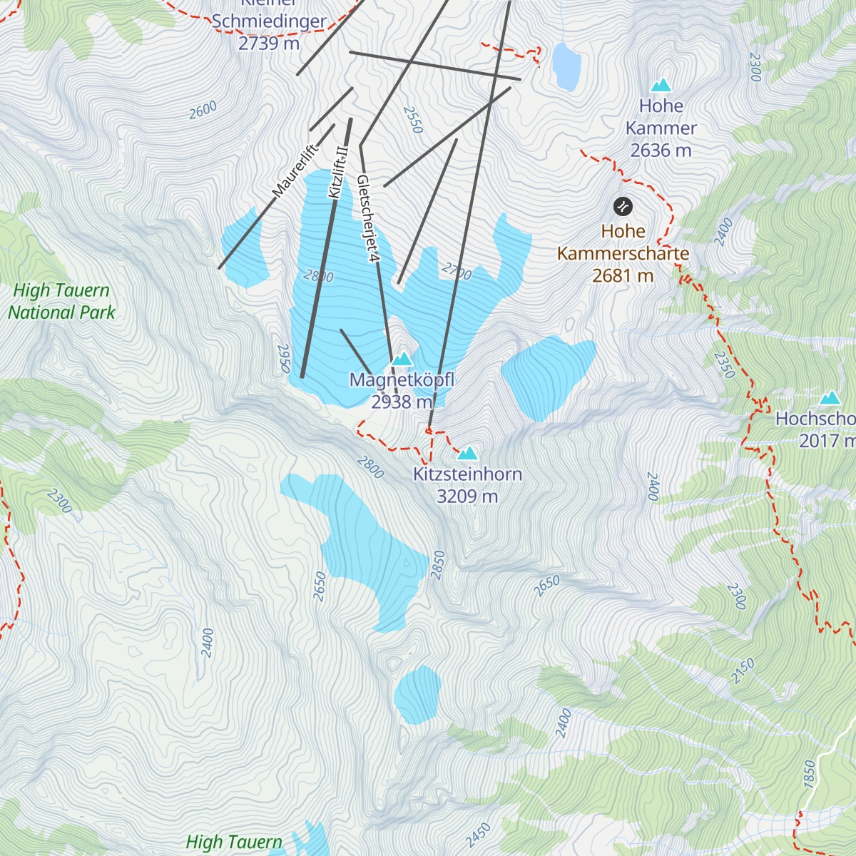Gipfelrestaurant map