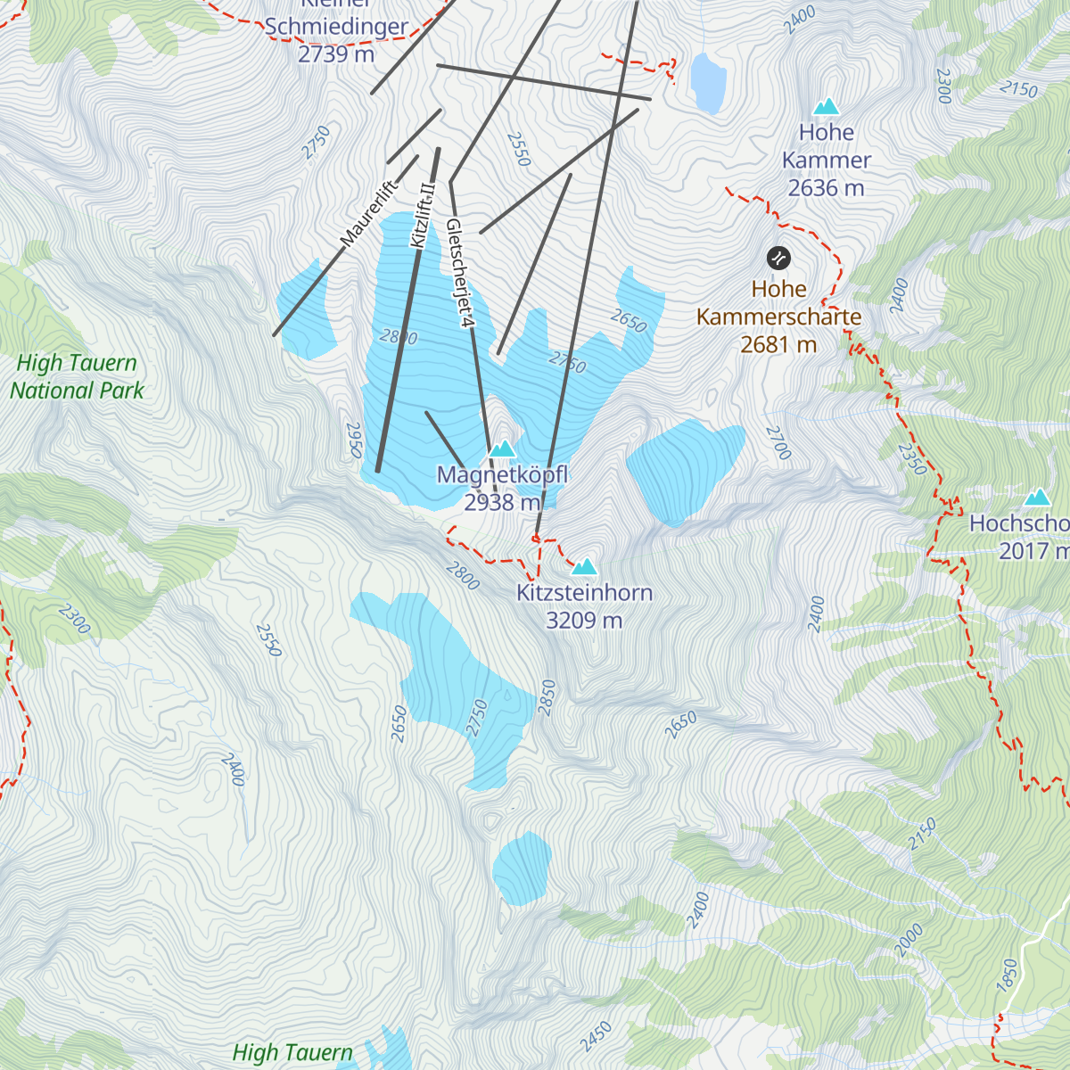 Gipfelrestaurant map